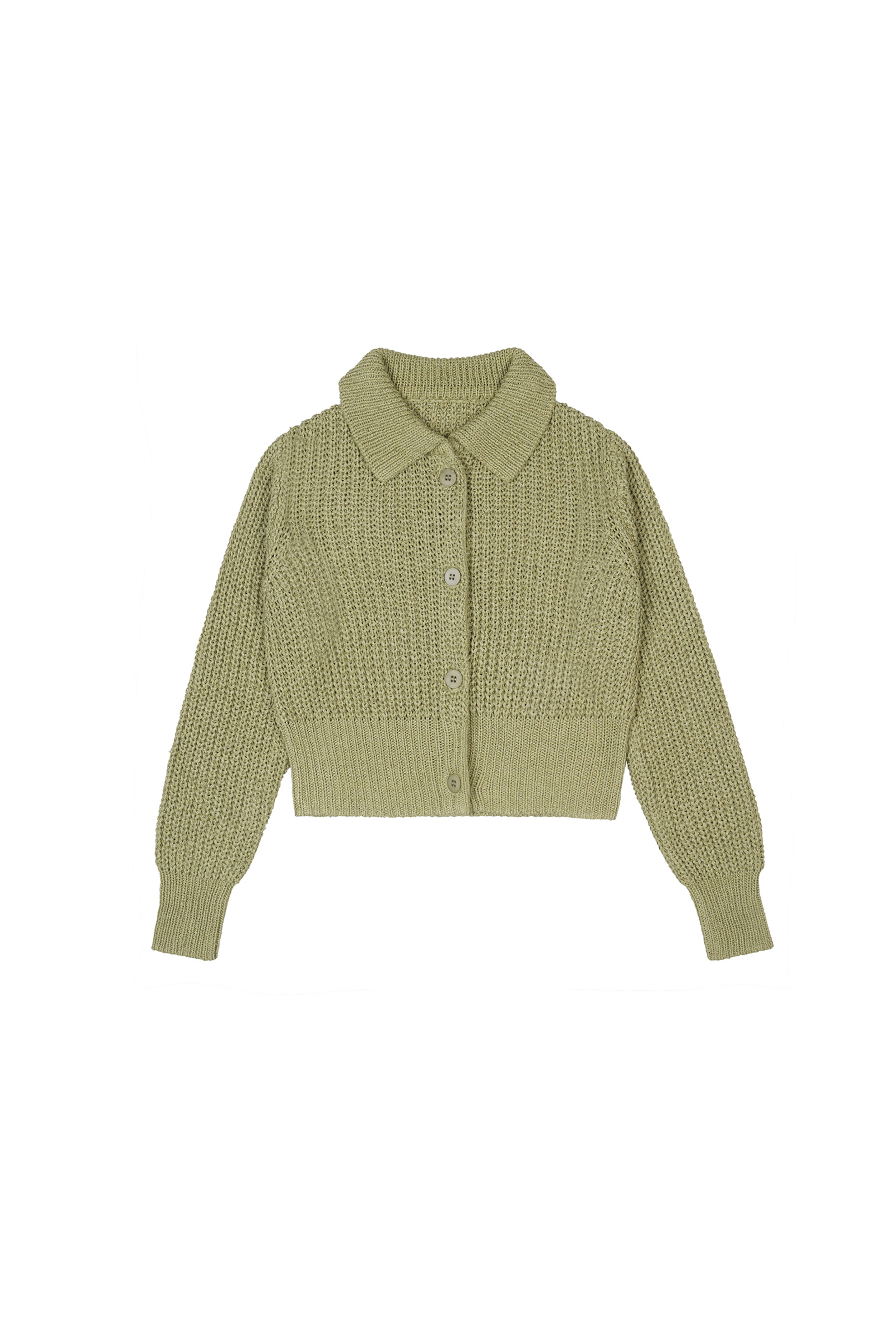 Knitted Collar Cropped C/D Basil
