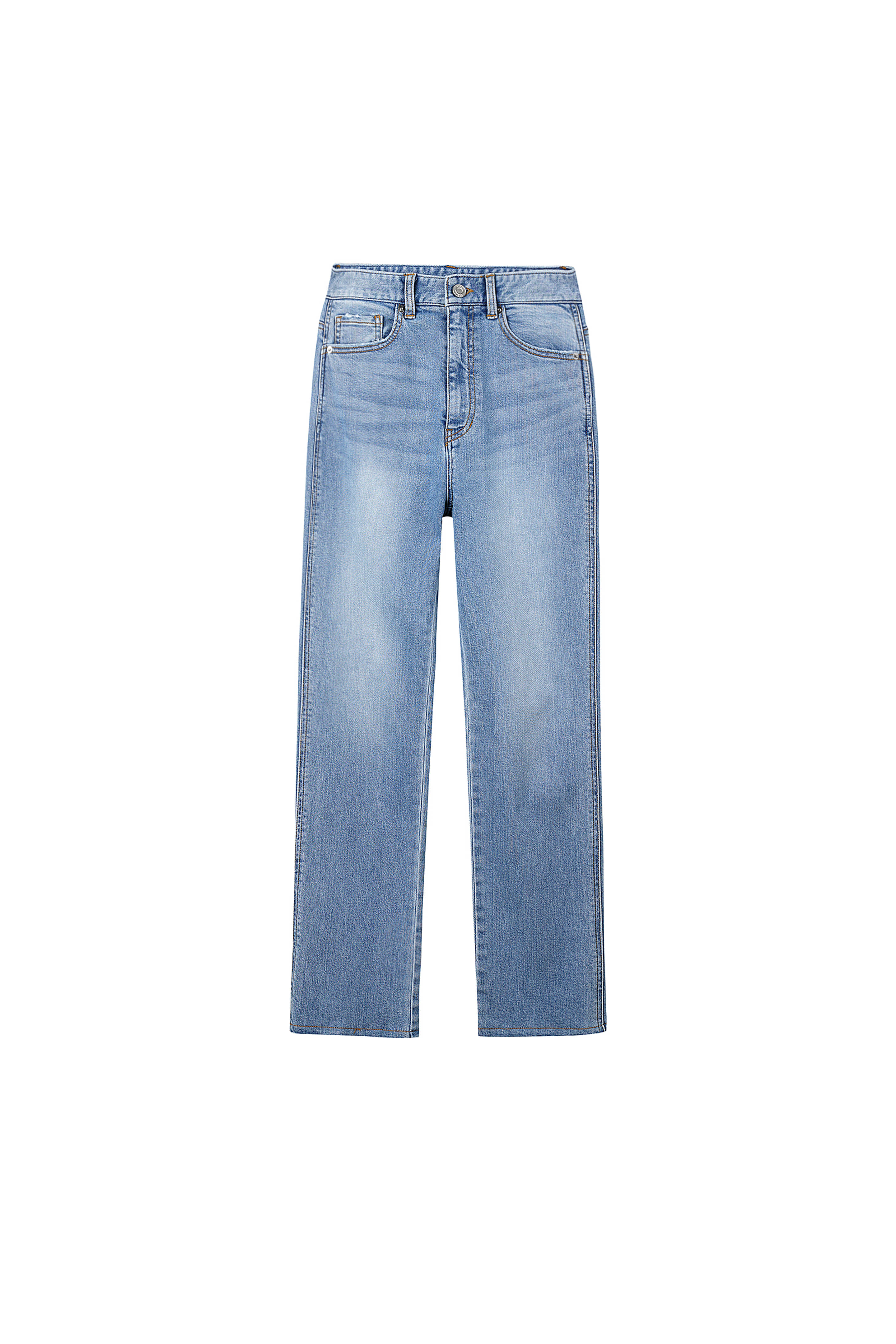 High-rise Slim Fit Stretch Jeans L.Blue