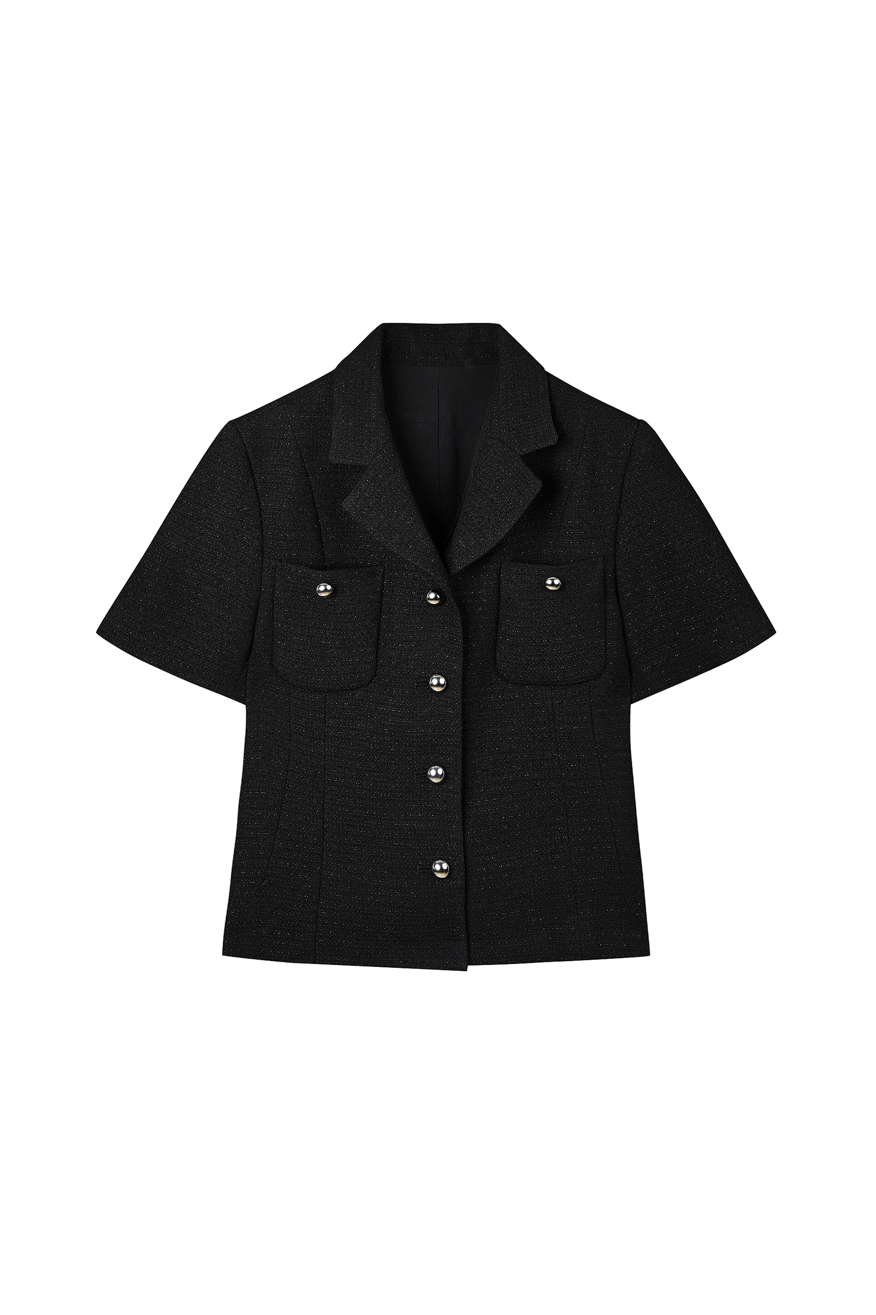 2nd) Lily Tweed Jacket Black