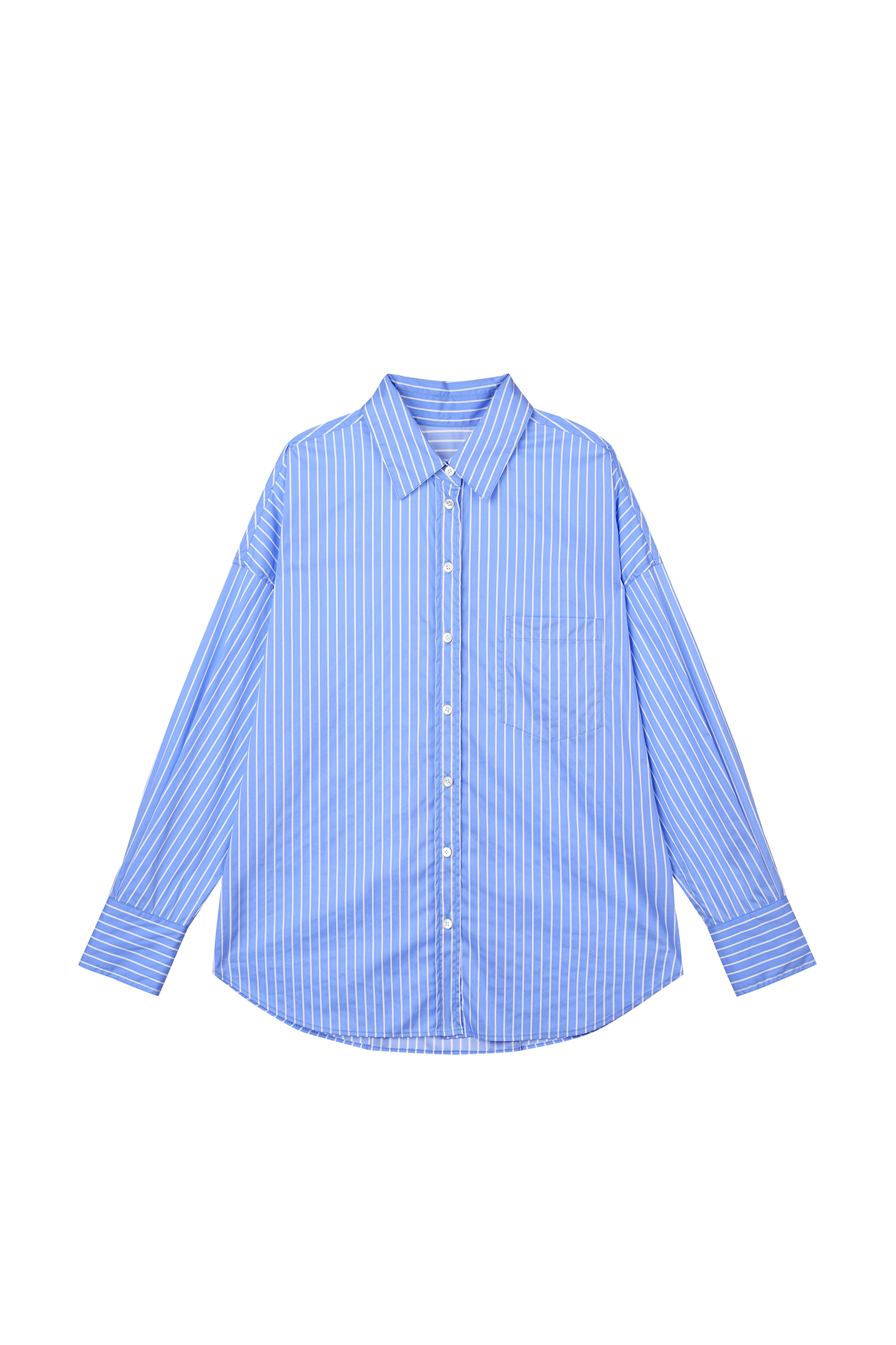 Pin Stripe Shirt Over-sized