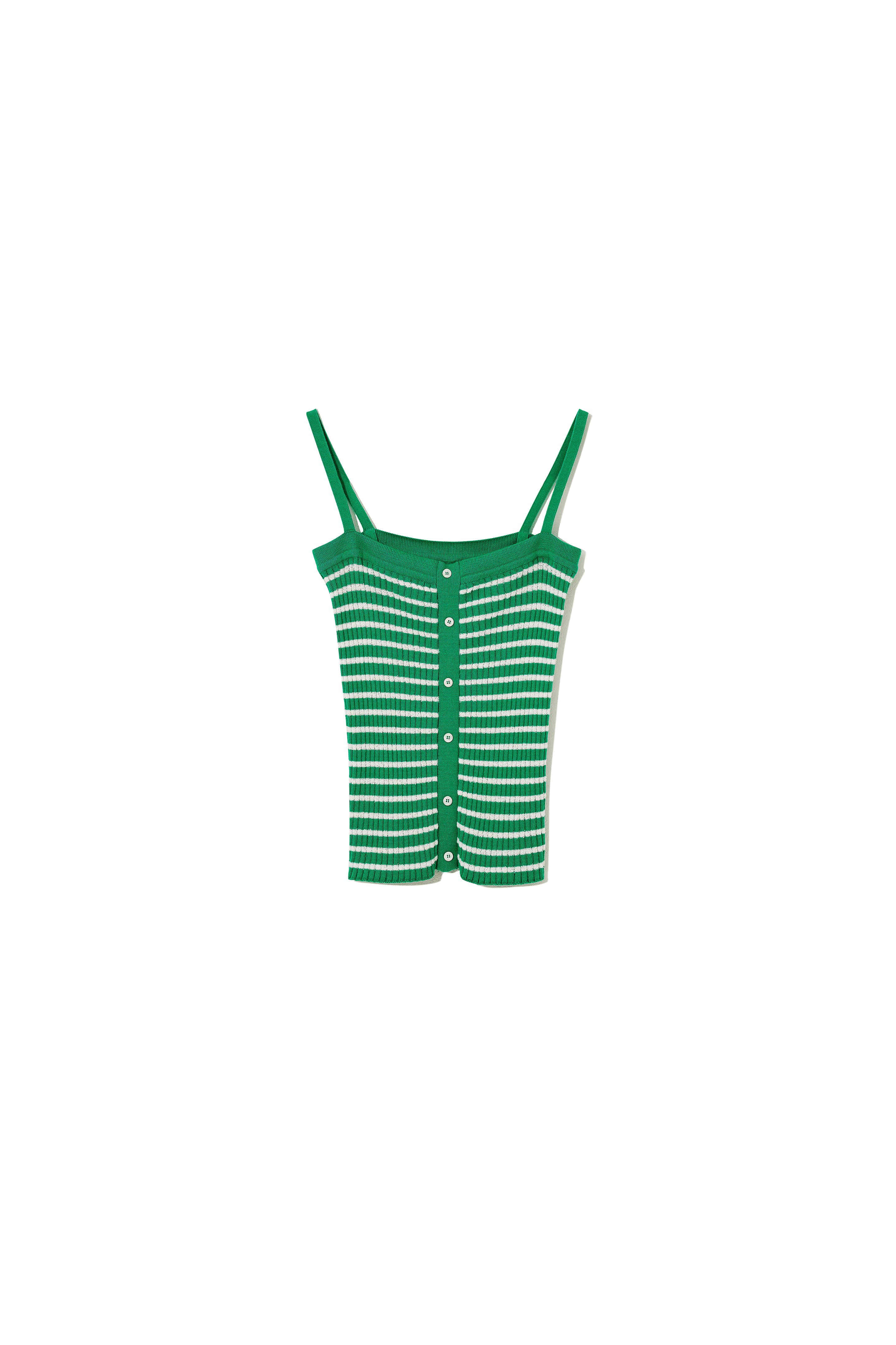 (Exclusive) DAY-OFF 004 STRIPE SLEEVELESS Green