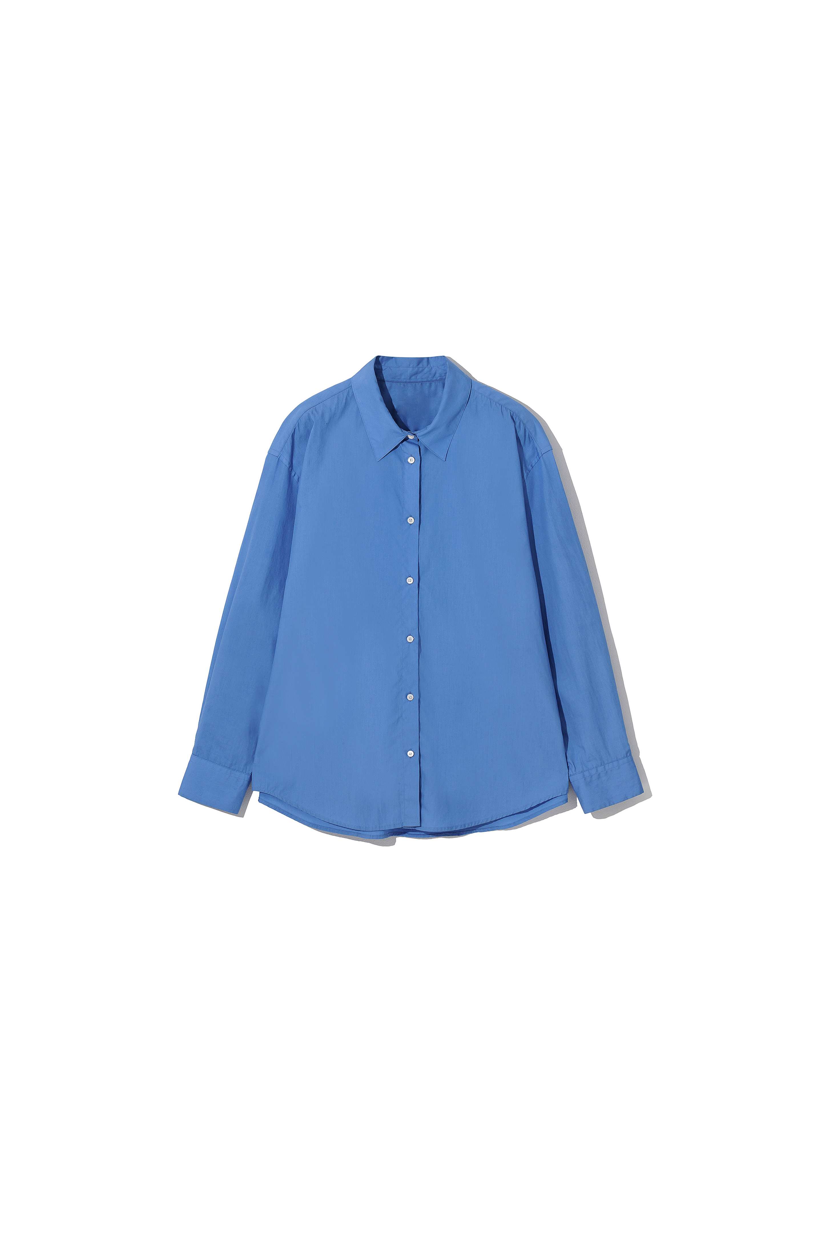 2nd) 60&#039; Cotton Shirts Over-sized Blue [12.12(TUE) 20:00]